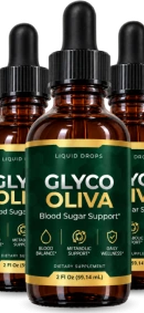 Three bottles of GlycoOliva liquid drops