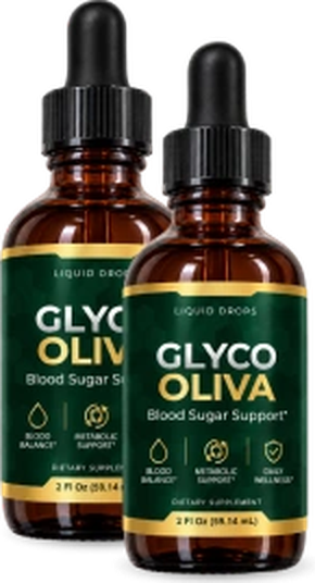 Two bottles of GlycoOliva liquid drops