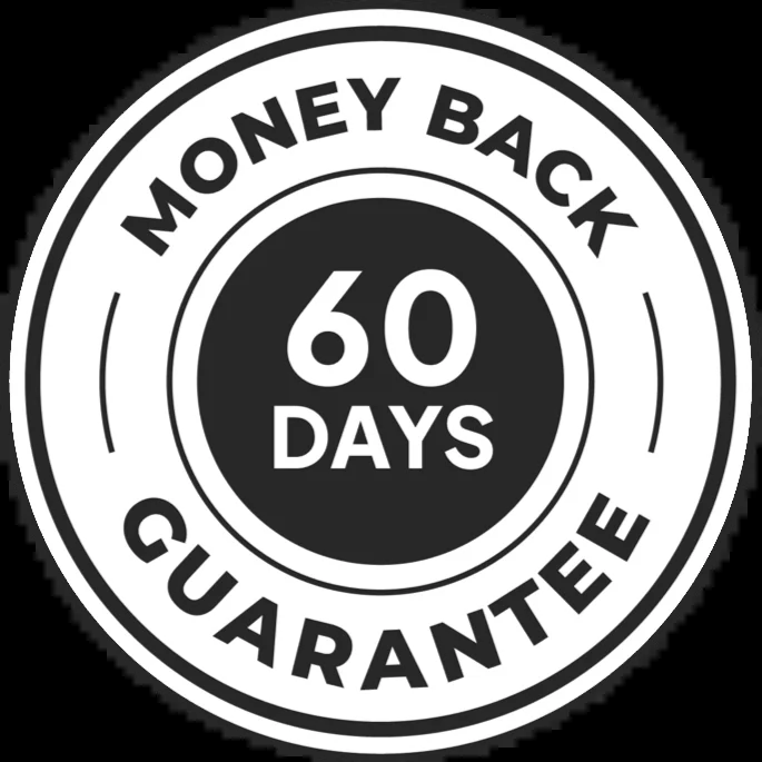 Sixty day money back guarantee seal