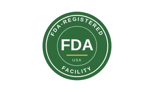 FDA-registered facility badge
